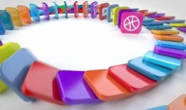 多米诺骨牌视频,一场视觉与数学的完美交响